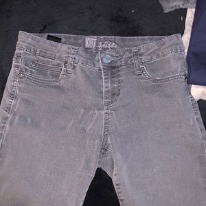 KUT jeans low rise size 4 grey faded